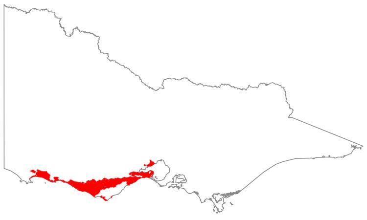 Natural region map: Otway Plain
